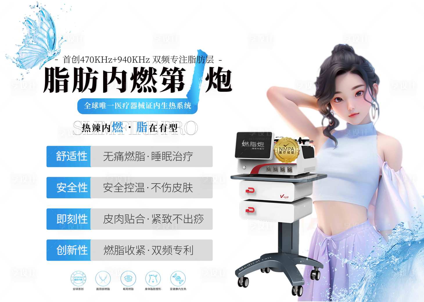 源文件下載【享設計】搜索編號：94030029221673032【醫美燃脂炮海報】