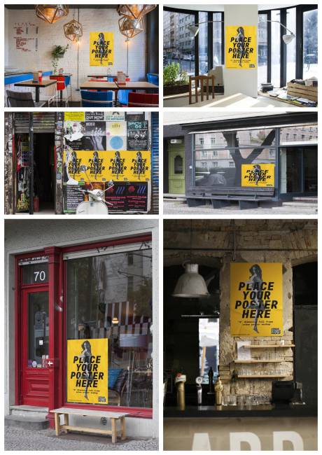源文件下載【店招導視牌海報立牌樣機】編號：29870029109582398