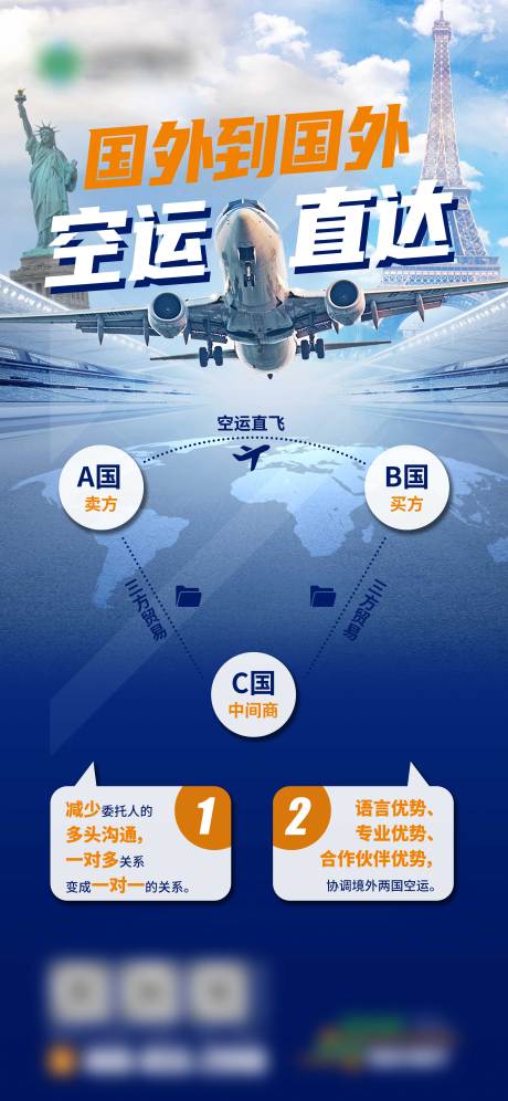 源文件下载【国际空运物流运输海报】编号：19640029676749594