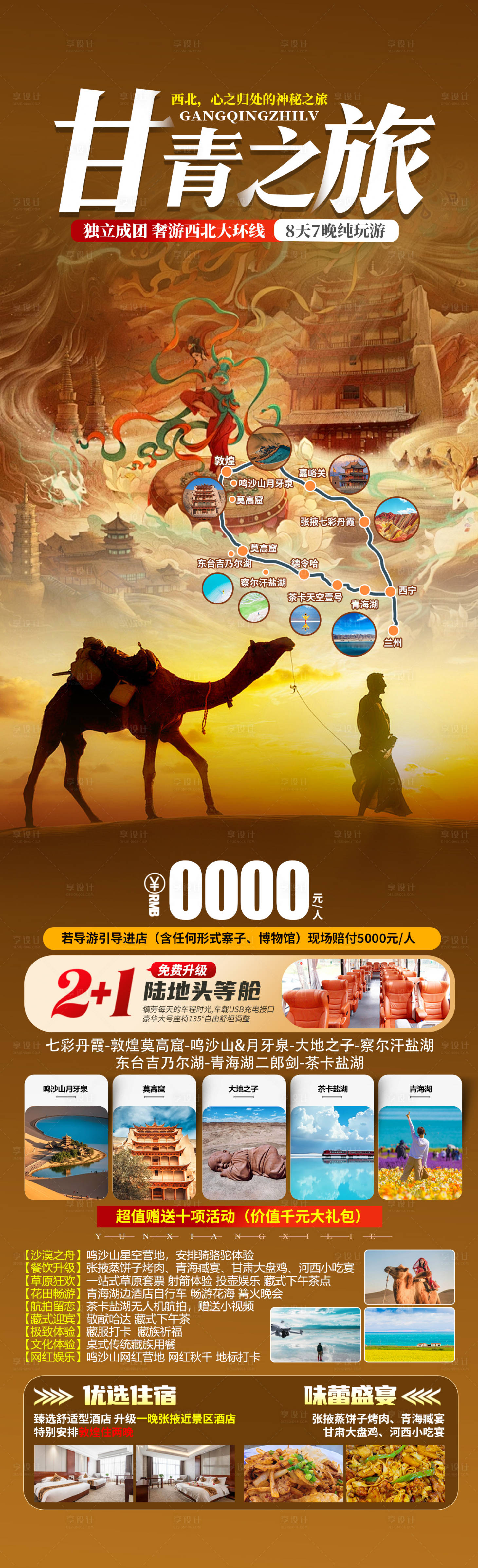 源文件下載【甘青之旅旅游長圖】編號：77720029865881378