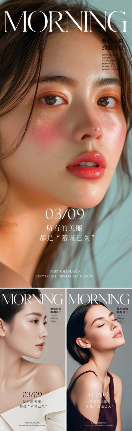 源文件下载【享设计】搜索编号：64470029873615960【医美早安图系列】