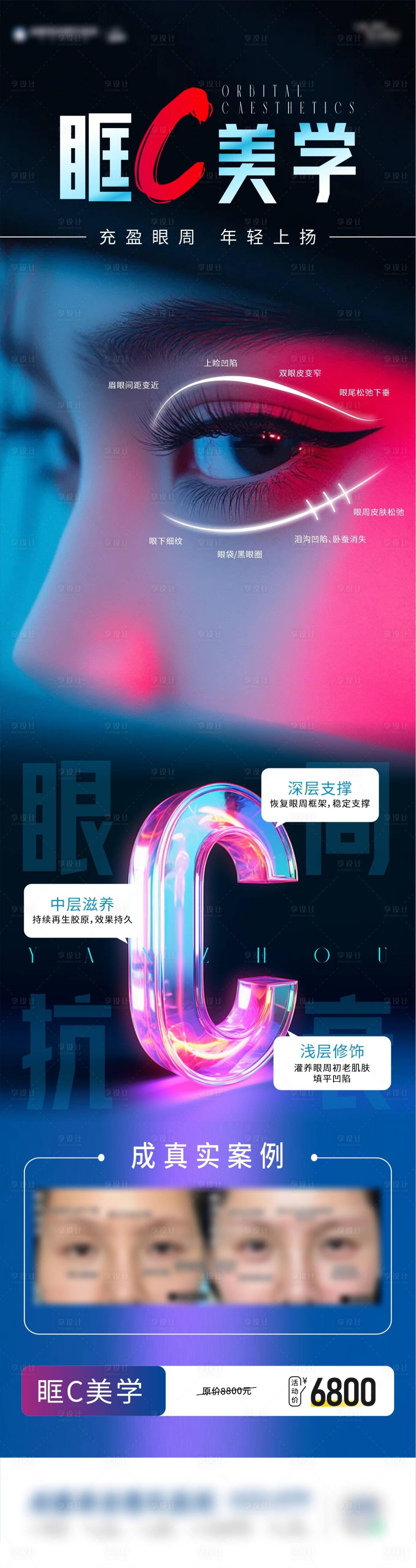 源文件下载【眼部抗衰海报】编号：24970029651173035