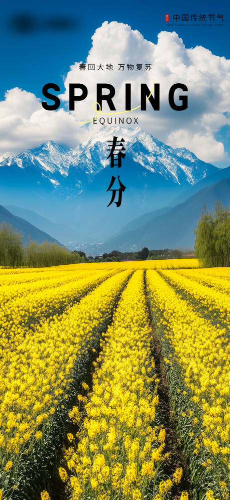 源文件下載【春分節氣海報】編號：17290029511495541