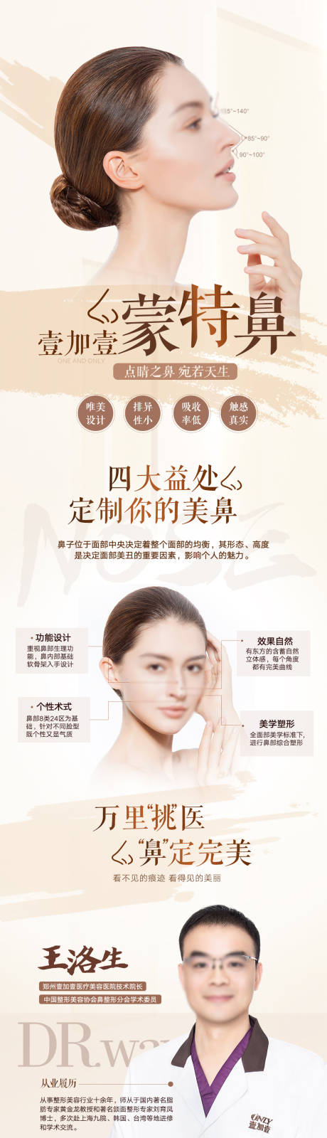 医美鼻部整形长图
