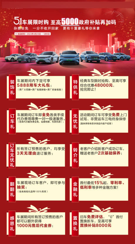 汽车政策海报