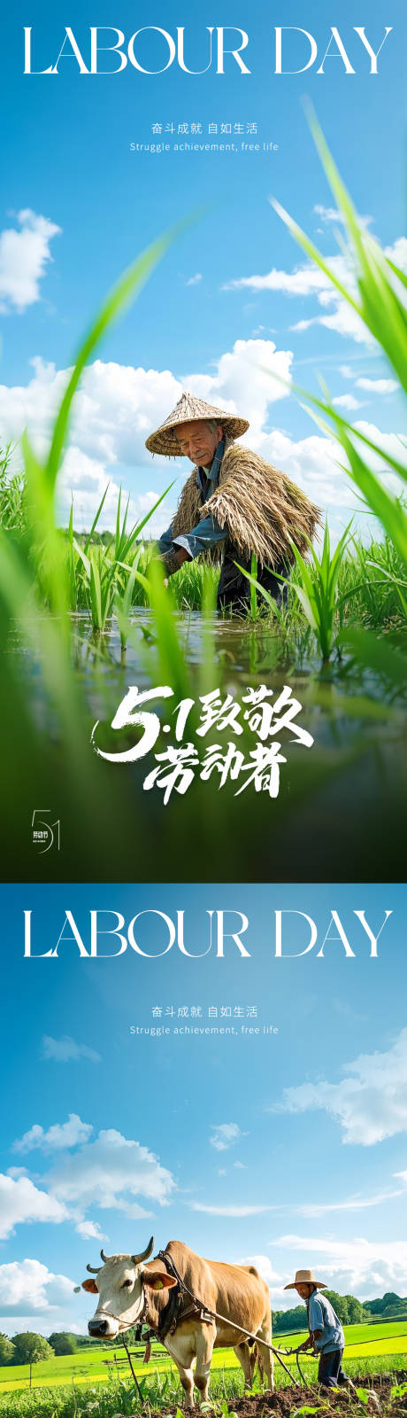 源文件下载【享设计】搜索编号：91130029435312826【五一劳动节人物系列海报】