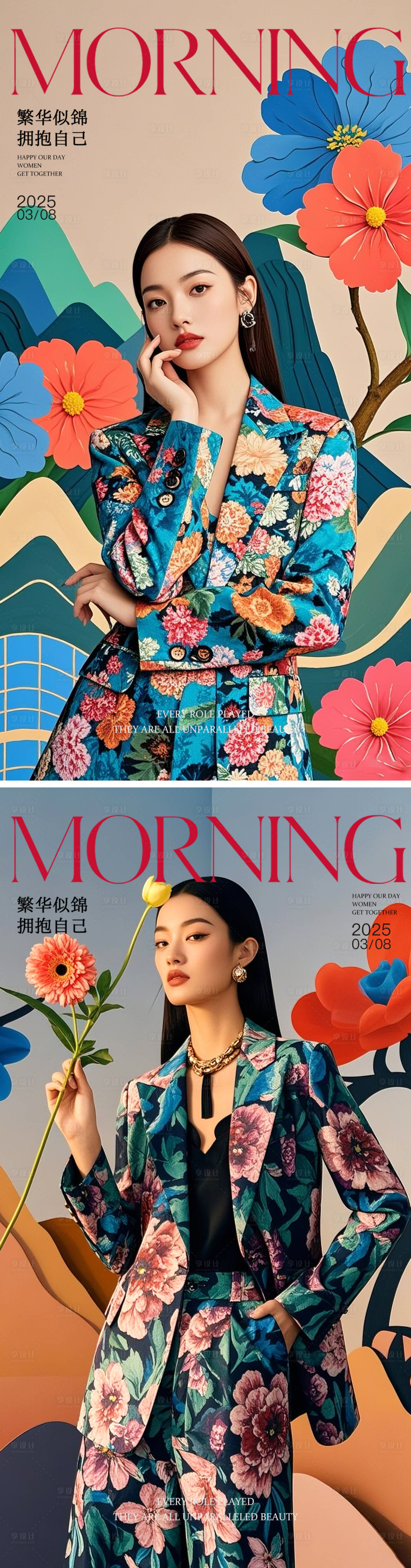 源文件下載【春季潮流早安晨圖系列海報】編號：65300029271138670