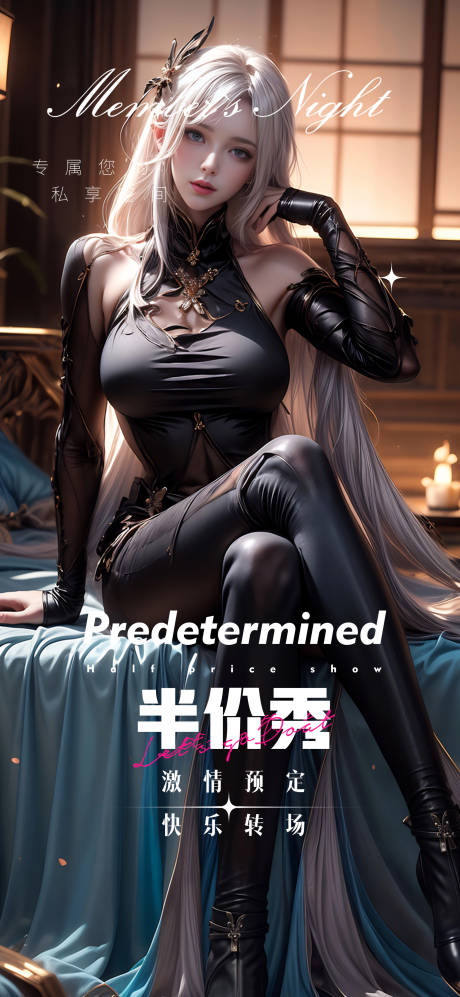酒吧半价秀海报