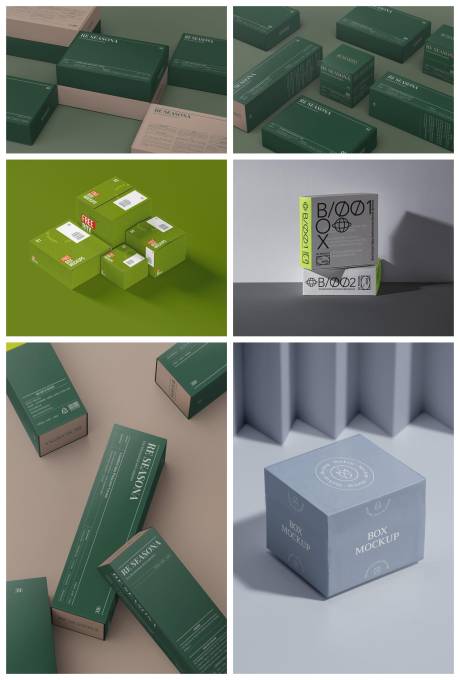 源文件下载【享设计】搜索编号：11570029652329643【立体方盒包装样机】