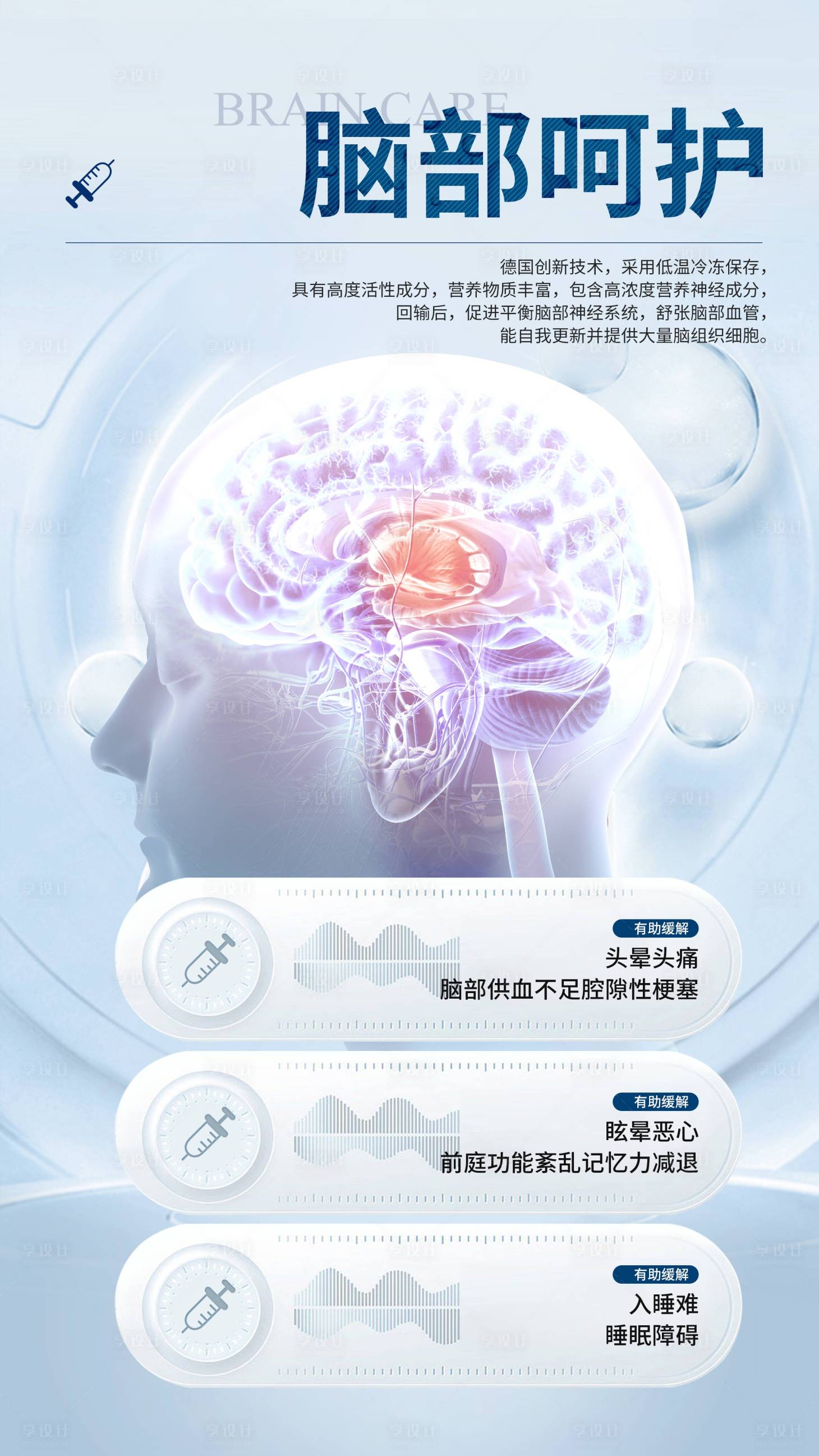 源文件下载【享设计】搜索编号：42240029775017532【脑部呵护针剂疗法】