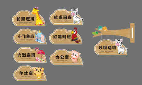 源文件下载【可爱儿童系列门牌】编号：44170029407224918