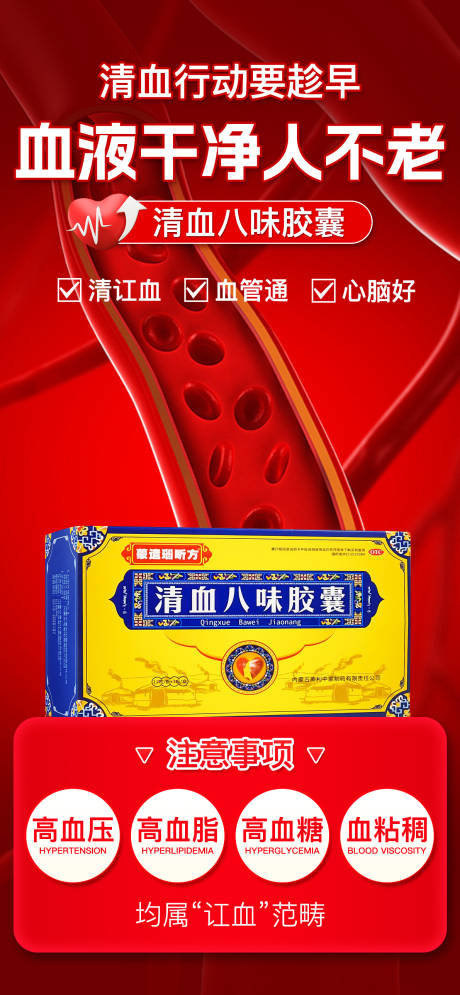 清血八味胶囊海报