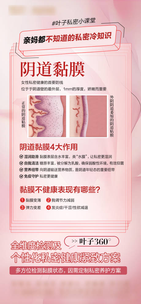 私密粘膜小贴士海报