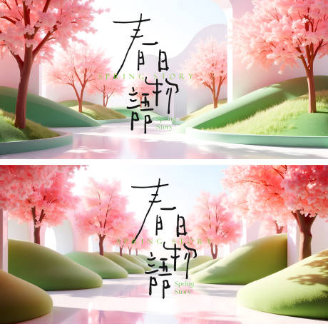 源文件下载【春日物语郊游唯美海报】编号：78910029661201879