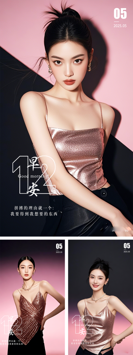 源文件下载【医美春季早安系列晨图海报  】编号：30620029286185855