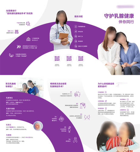 守护乳腺健康三折页