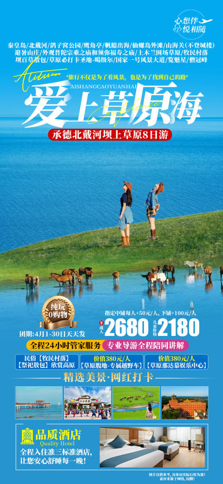 爱上草原海