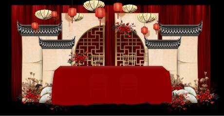 源文件下载【新中式婚礼布置堆头美陈】编号：79010029412261792
