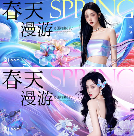 源文件下载【春天漫游时尚主画面】编号：93050029344261271