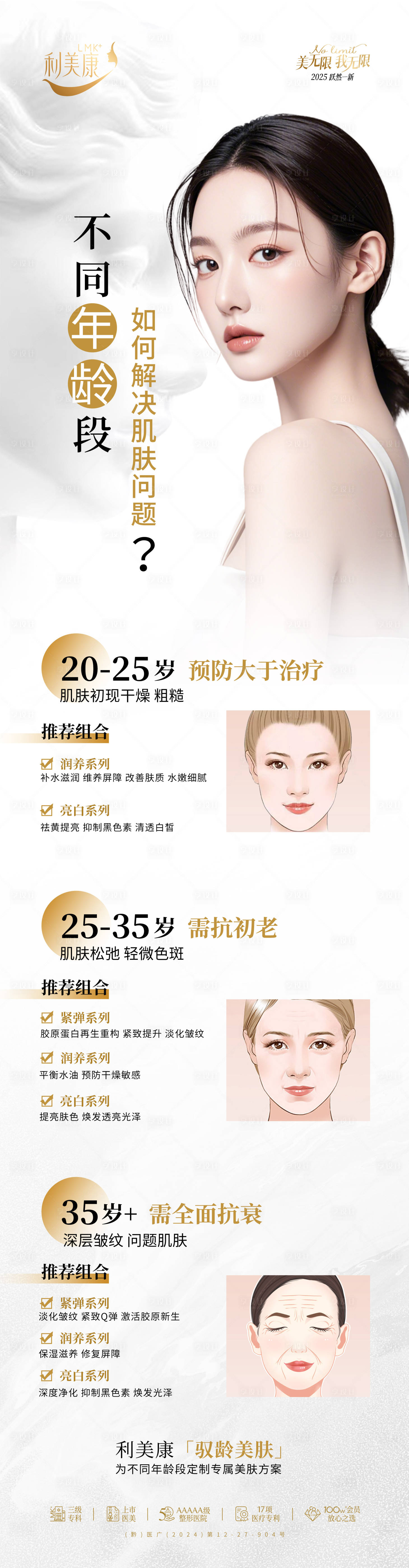 源文件下載【享設計】搜索編號：46850029834036537【不同年齡段如何解決肌膚問題】