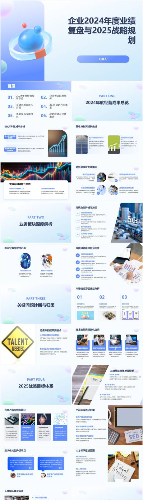 企业2024年度业绩复盘与2025战