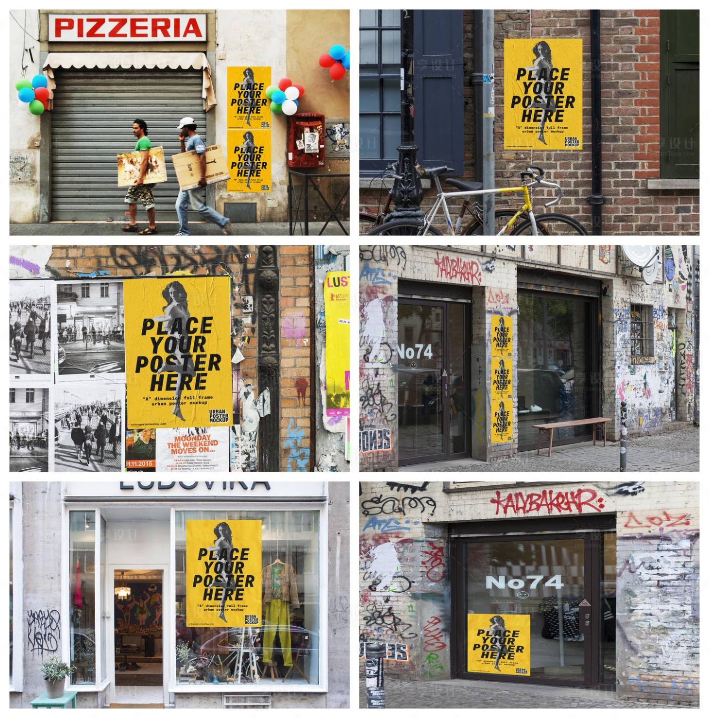 源文件下載【店招導視牌海報立牌樣機】編號：52750029112555300