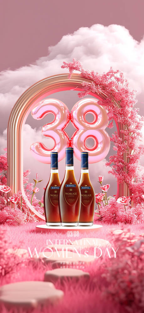 源文件下載【享設計】搜索編號：24740029273609185【酒吧三八女神節宣傳海報】