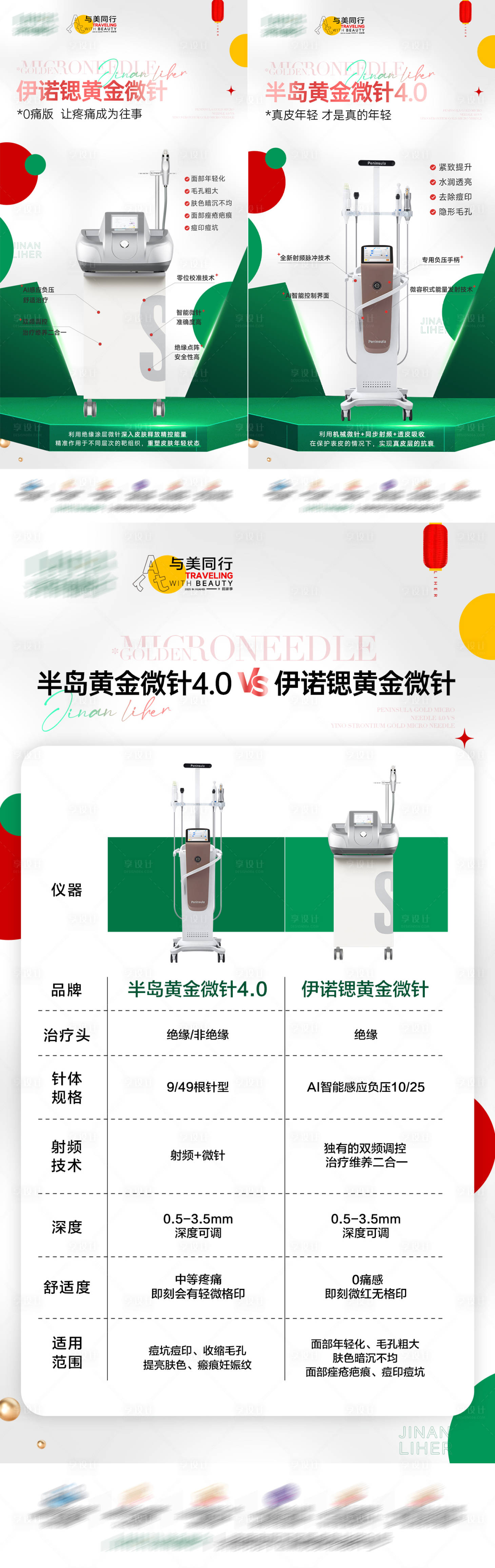 源文件下载【黄金微针宣传海报】编号：31530029549191338