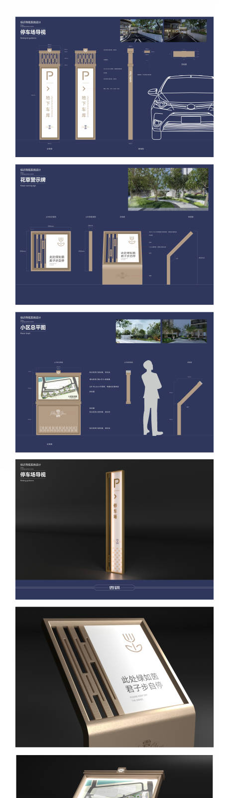 停车场小区导视标识牌