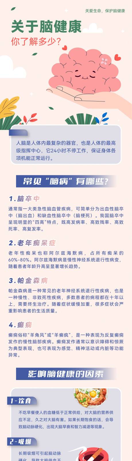 脑健康科普长图