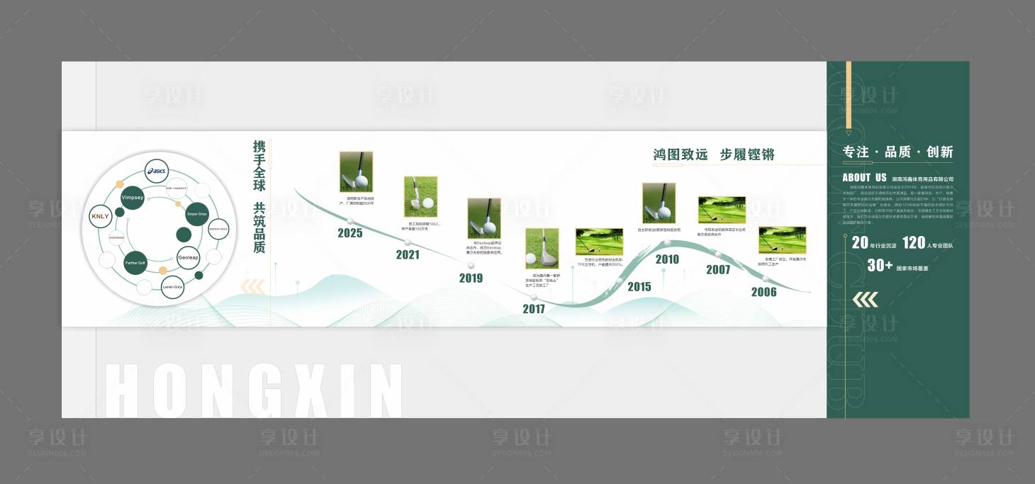 源文件下载【享设计】搜索编号：64140029772945938【体育用品公司文化墙】