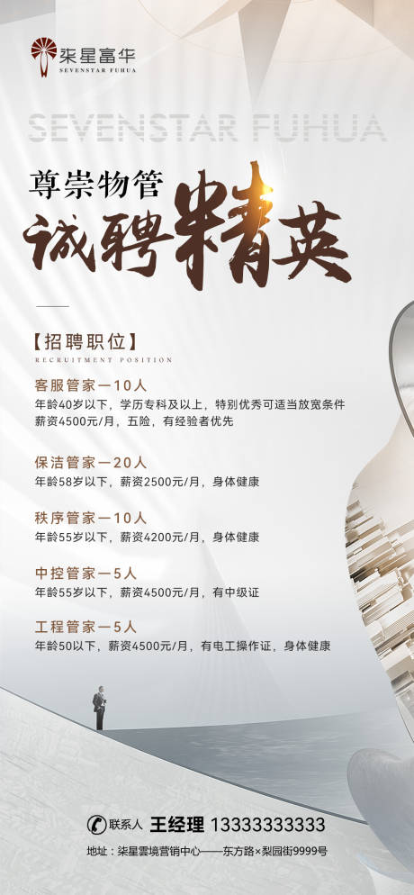 源文件下載【物業招聘海報】編號：78160029426147796