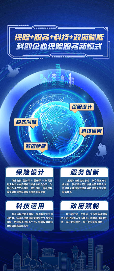 源文件下载【保险服务政策海报背景】编号：66300029237303733