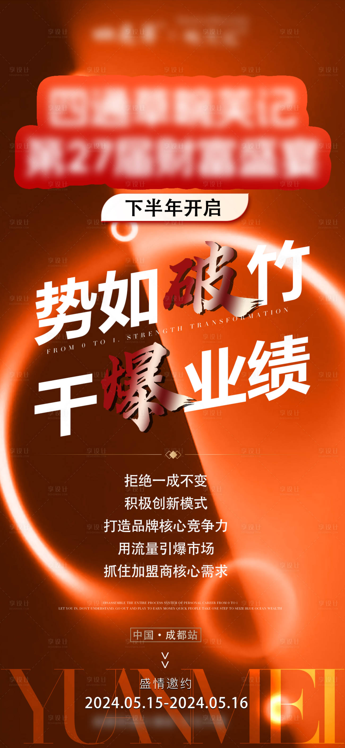 源文件下載【享設(shè)計】搜索編號：42370029261537092【醫(yī)美招商造勢會議海報】