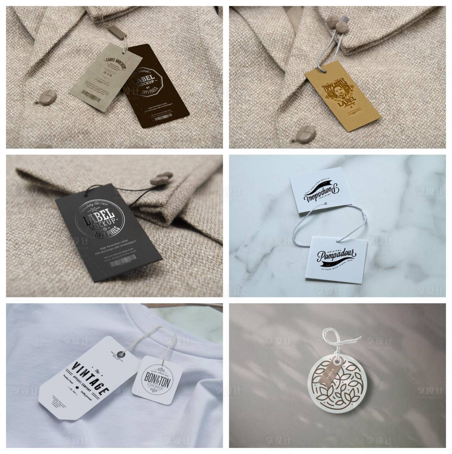 源文件下载【服饰吊牌标签样机】编号：68610029301898744
