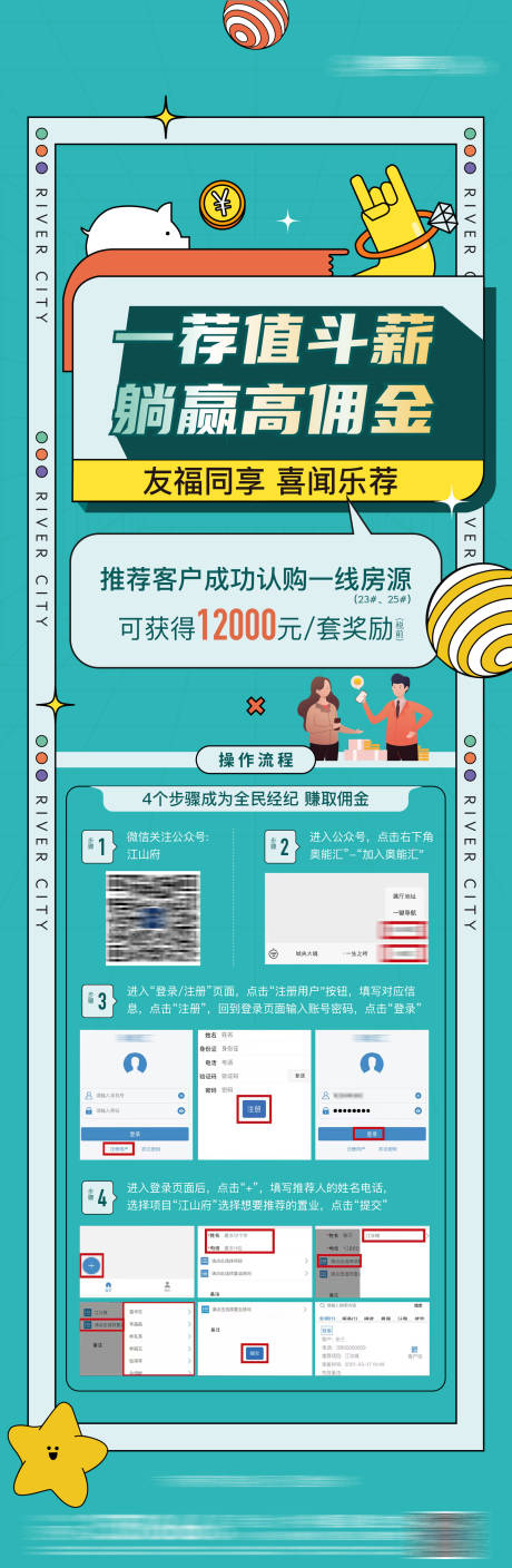 全民营销操作长图海报