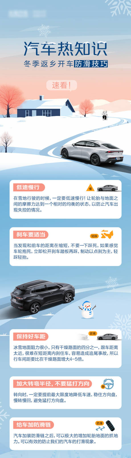 源文件下载【汽车防滑知识长图】编号：51220029235186288