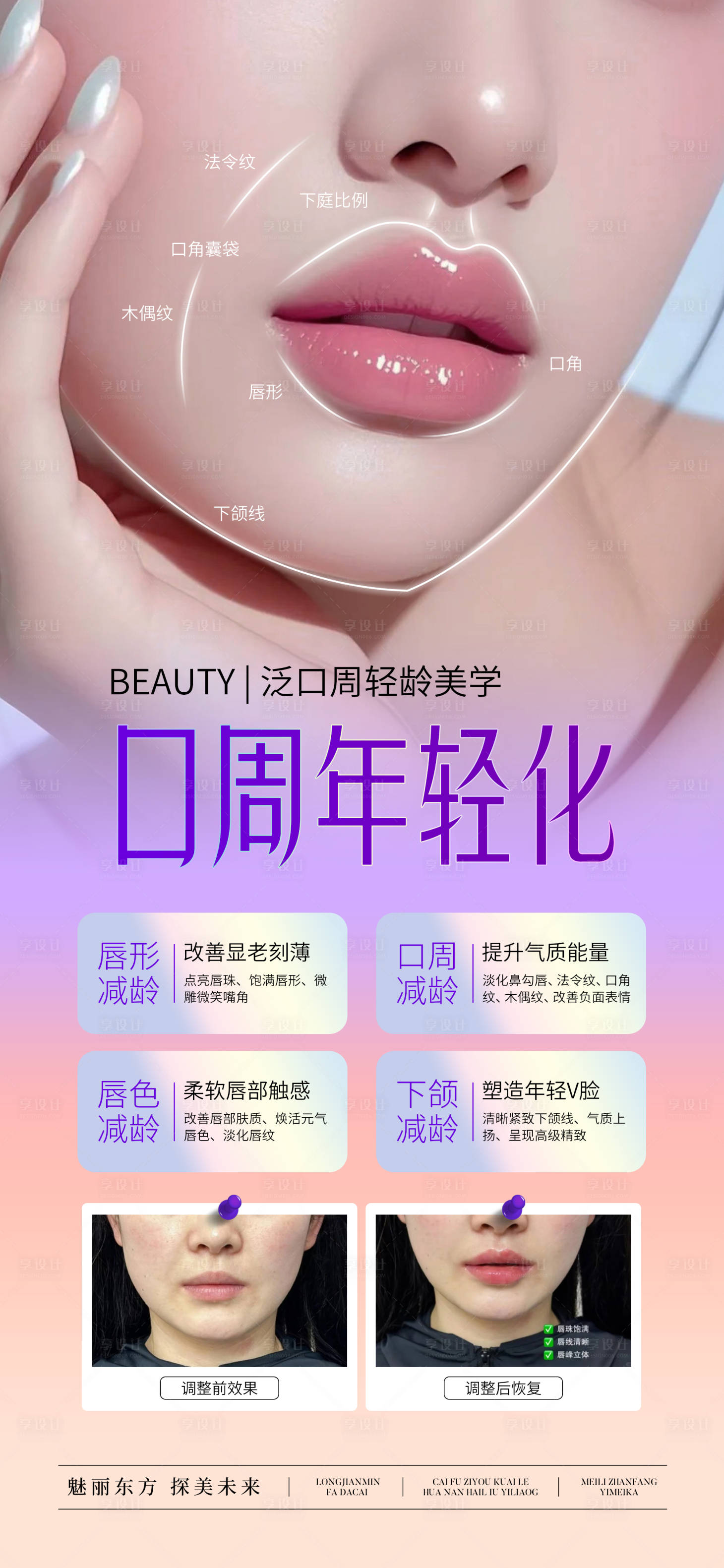 源文件下载【医美口周年轻化案例抗衰宣传海报】编号：30920029604915022