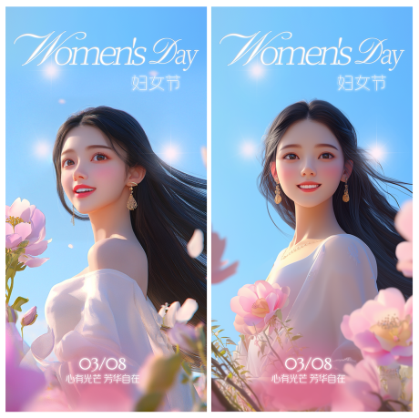 源文件下載【享設計】搜索編號：95230029339079092【女神節】