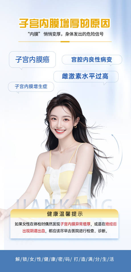 源文件下載【醫美整形私密婦科科普子宮內膜海報】編號：40620029794326160