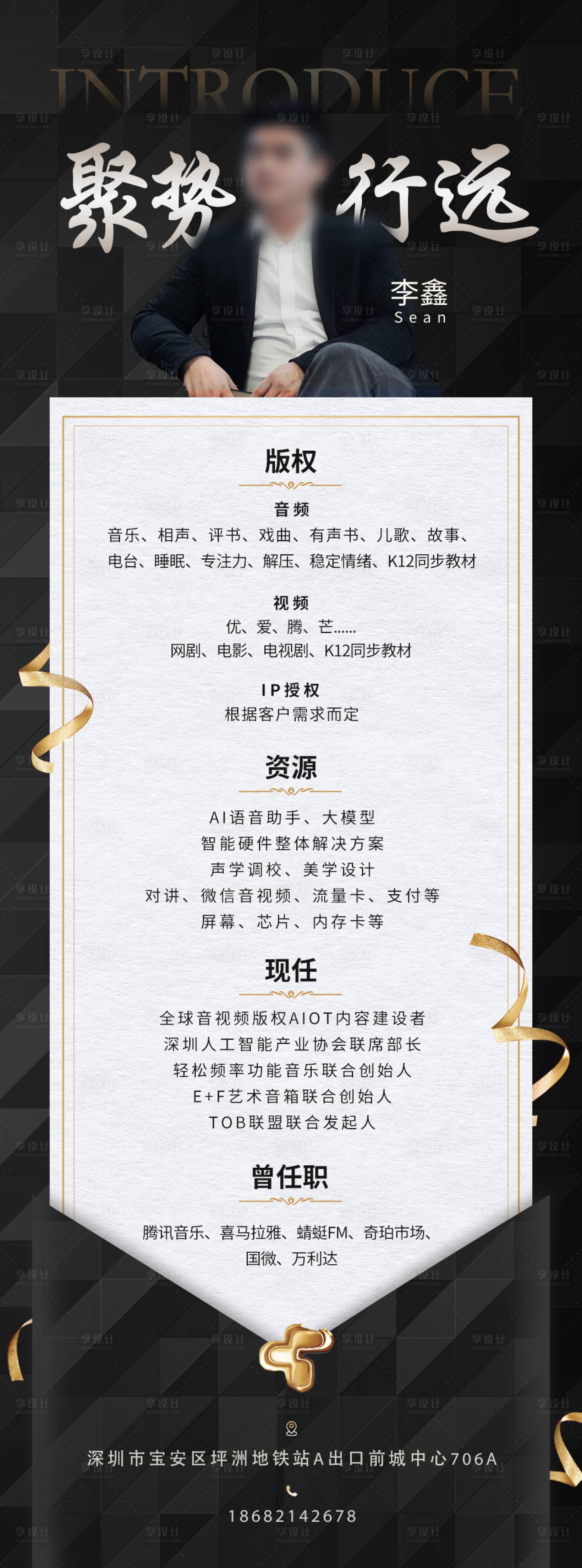 源文件下載【享設計】搜索編號：67080029814056719【人物介紹長圖海報】