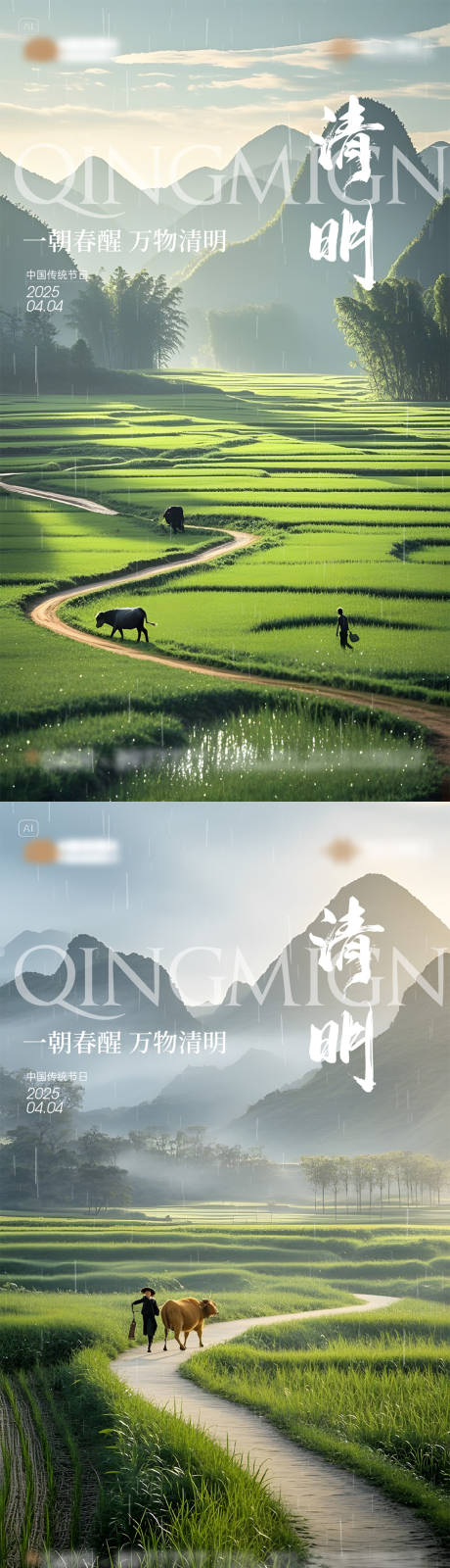 源文件下载【享设计】搜索编号：50320029708571539【节日节气海报清明】