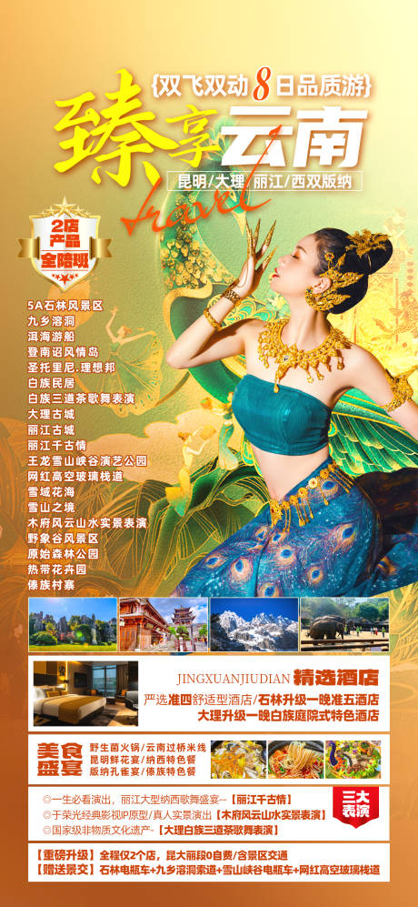 臻享云南旅游海报