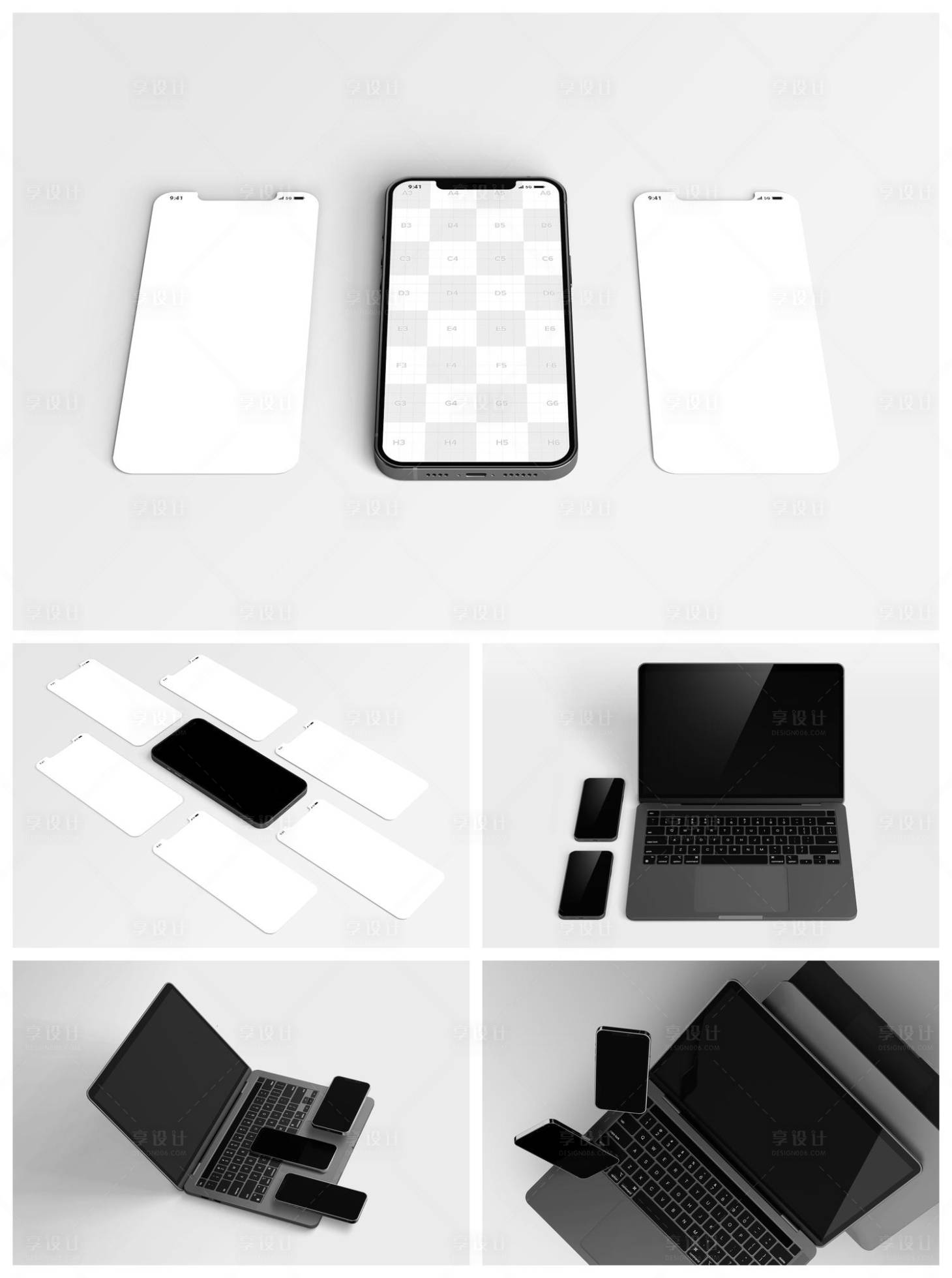 源文件下载【享设计】搜索编号：93220029304521753【UI界面手机手机壳样机】