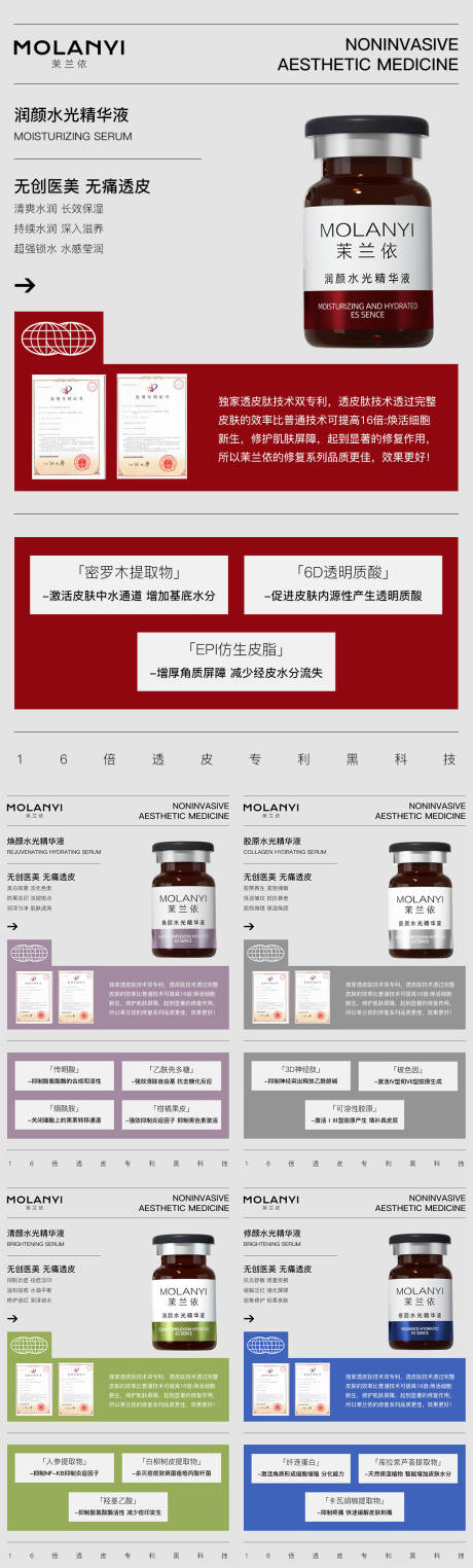 源文件下载【享设计】搜索编号：71670029133217325【医美水光产品海报口服饮品高级感海报】