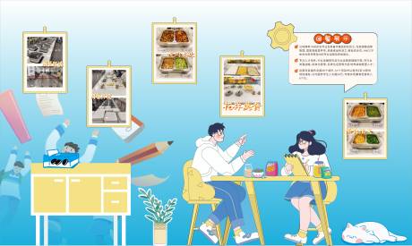 源文件下载【食品展示美陈卫生背景板】编号：73440029747162868