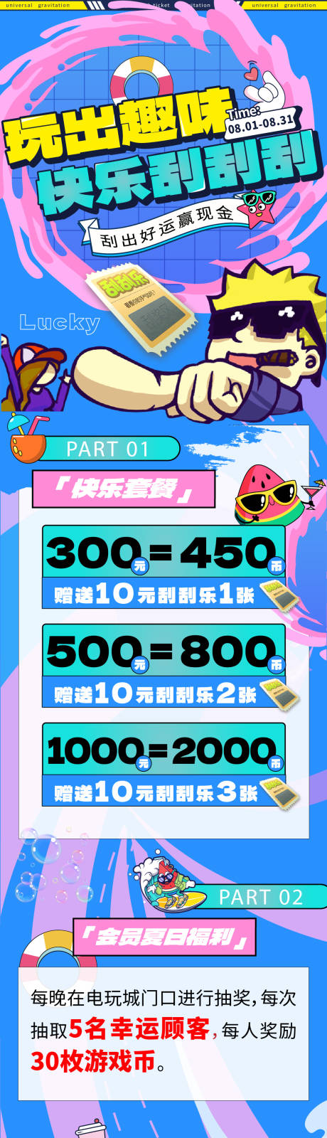 夏日活动长图
