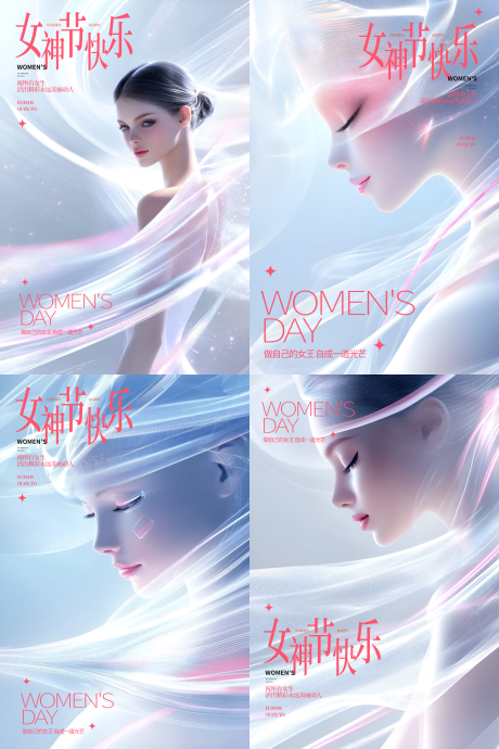源文件下载【享设计】搜索编号：34480029177874900【38女神节形象】