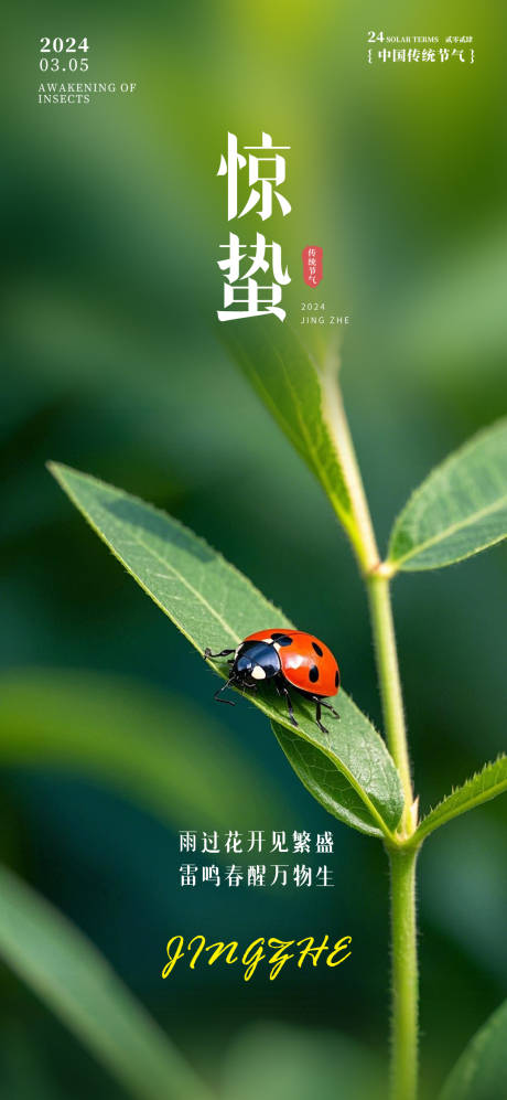 源文件下載【享設計】搜索編號：83310029158629525【驚蟄二十四節氣海報】