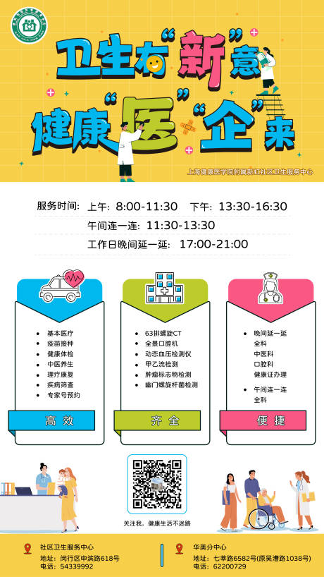 源文件下載【享設計】搜索編號：48190029154553089【社區衛生院海報】